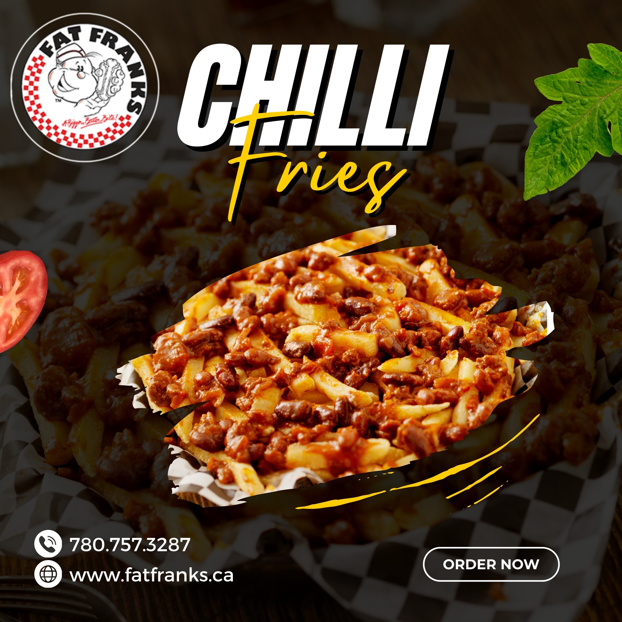 Spicy And Nice, Try Our Chilli Fries At Fat Franks